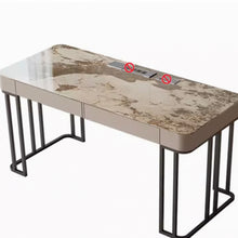 Muatkan imej ke dalam penonton Galeri, Kelly Slate Designer Study Work Desk With 3 Drawers Cabinet