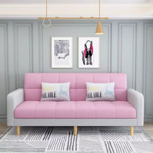 将图片加载到图库查看器,Filipo Checkecked Fabric Sofa With Side Pocket With Pillow