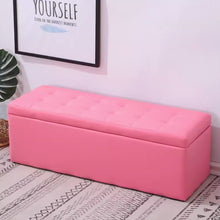 将图片加载到图库查看器,Catrin PU Leather Storage Bench Shoe Seat