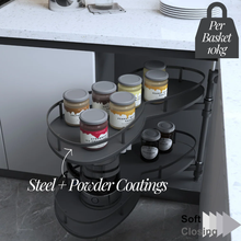 将图片加载到图库查看器,MIRAI Magic Corner Basket With Soft Closing - Dark Grey