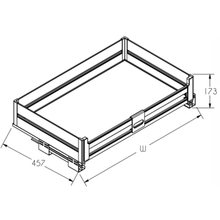 Load image into Gallery viewer, MIRAI Four Side Basket With Undermount Soft Closing Slide - Dark Grey