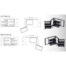 Load image into Gallery viewer, MIRAI Magic Corner Basket With Soft Closing Slide - Dark Grey