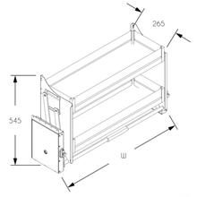 Load image into Gallery viewer, MIRAI Up & Down Storage Kit Elevator Basket - Dark Grey
