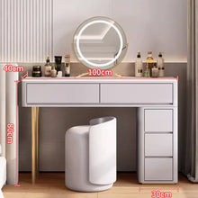Muatkan imej ke dalam penonton Galeri, Mcbride Dressing Table Set With Side Cabinet 0.8m to 1.2m