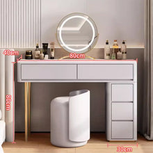 Muatkan imej ke dalam penonton Galeri, Mcbride Dressing Table Set With Side Cabinet 0.8m to 1.2m