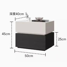 Muatkan imej ke dalam penonton Galeri, Knox Designer Dual Color Wood Bedside Table