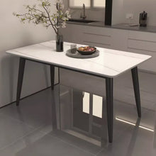 将图片加载到图库查看器,Hale Matte Slate Black Legs Dining Table 1.2m to 1.6m