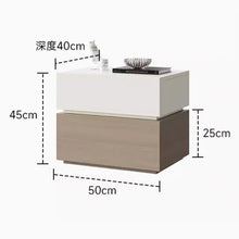 Muatkan imej ke dalam penonton Galeri, Knox Designer Dual Color Wood Bedside Table