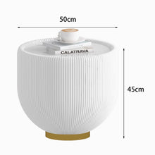 Muatkan imej ke dalam penonton Galeri, Sarah Pleated Round Modern Coffee Table