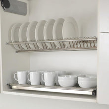 Muatkan dan mainkan video dalam penonton Galeri, MIRAI Luxury Dish Rack Stainless Steel Cabinet Mount