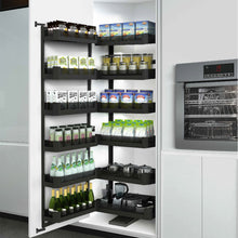 Muatkan dan mainkan video dalam penonton Galeri, MIRAI High Cabinet Storage Aluminium Pantry Basket