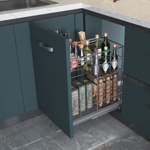 在图库查看器中加载和播放视频,MIRAI Multi Function Basket With Undermount Soft Closing Slide - Dark Grey