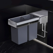Muatkan dan mainkan video dalam penonton Galeri, MIRAI Kitchen Double Pull Out Under Sink Rubbish Bin