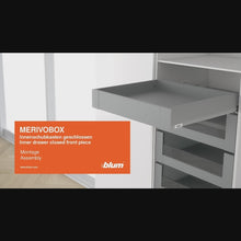 Muatkan dan mainkan video dalam penonton Galeri, BLUM MERIVOBOX Height Drawer Combo I3