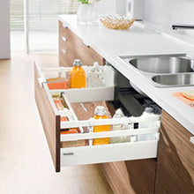 Muatkan dan mainkan video dalam penonton Galeri, BLUM High Fronted Drawer With Double Gallery SU3 Set - 65kg