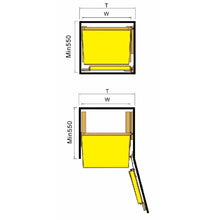 将图片加载到图库查看器,MIRAI 6 Tier Side Mounted Tall Aluminium Pantry Larder With Soft Closing