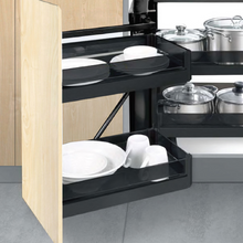 将图片加载到图库查看器,MIRAI Yoga Magic Corner Aluminium Basket With Soft Closing