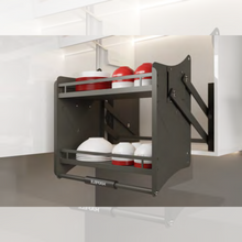Muatkan imej ke dalam penonton Galeri, HAFELE Luxury Dish Rack Elevator Storage
