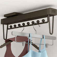 Muatkan imej ke dalam penonton Galeri, MIRAI Top Mounted Pull Out Closet Rail Hanger (Dark Grey & White)