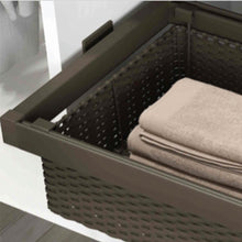 Muatkan imej ke dalam penonton Galeri, MIRAI Rattan Basket With Soft Close Slide (Dark Grey & White)