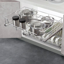 Muatkan imej ke dalam penonton Galeri, MIRAI Enhanced Multi-Function Pull Out Basket & Dish Rack Set