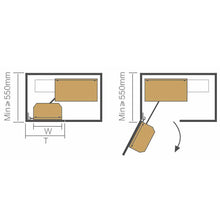 将图片加载到图库查看器,MIRAI Magic Corner Storage Aluminium Basket (Attach With Door)