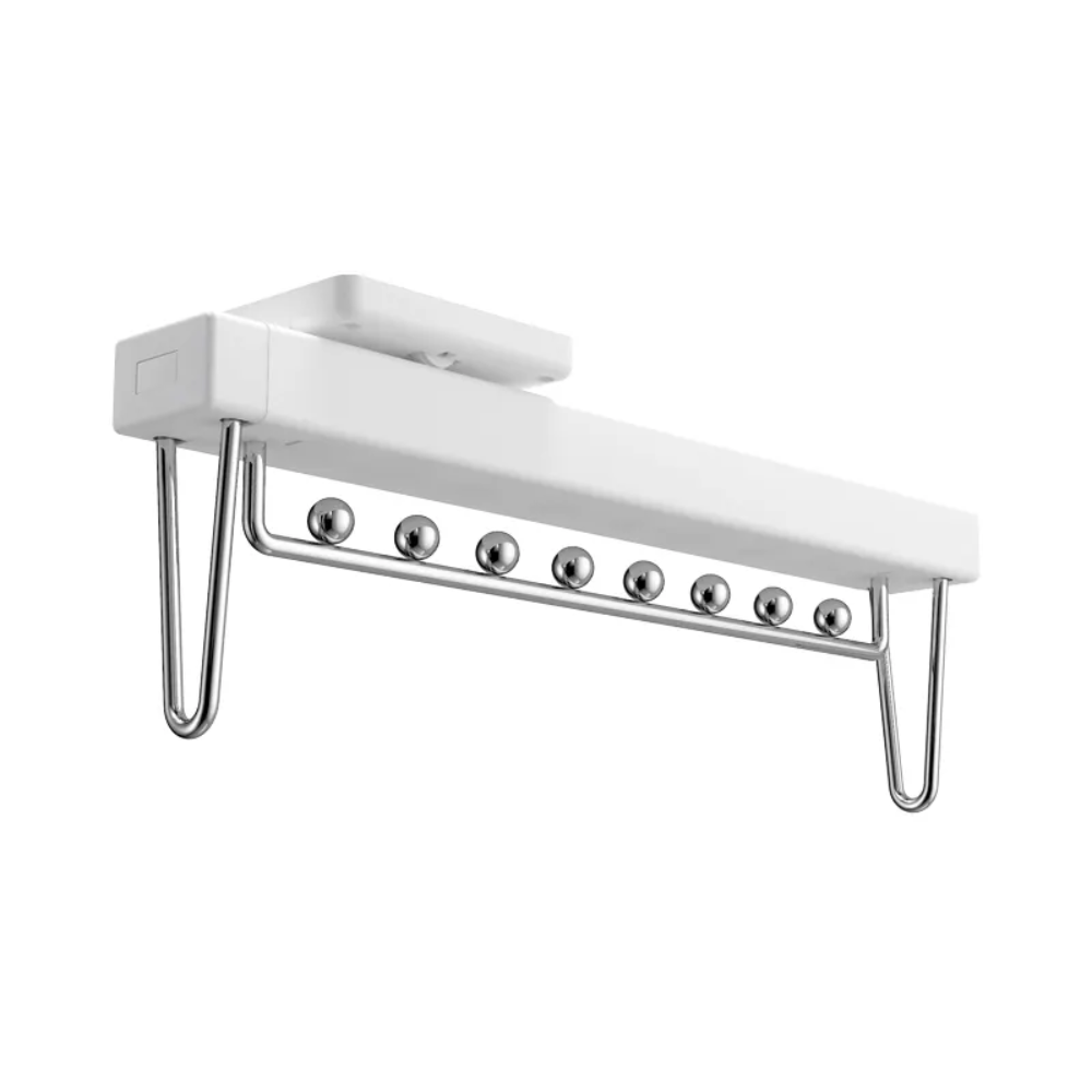 MIRAI Top Mounted Pull Out Closet Rail Hanger (Dark Grey & White