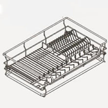 Muatkan imej ke dalam penonton Galeri, MIRAI Enhanced Multi-Function Pull Out Basket & Dish Rack Set With Soft Closing
