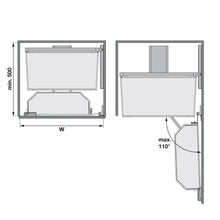 Muatkan imej ke dalam penonton Galeri, KESSEBOHMER Tandem I Two Shelves Behind One Door