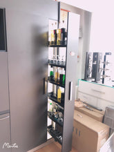 将图片加载到图库查看器,MIRAI 6 Tier Side Mounted Tall Aluminium Larder With Soft Closing