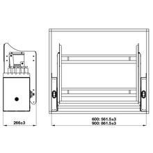 Muatkan imej ke dalam penonton Galeri, HAFELE Luxury Dish Rack Elevator Storage
