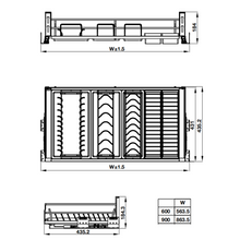 Muatkan imej ke dalam penonton Galeri, HAFELE Three Way Bowel Kitchen Basket