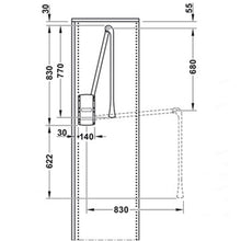Muatkan imej ke dalam penonton Galeri, HAFELE Wardrobe Lift for Mounting on Side Panel