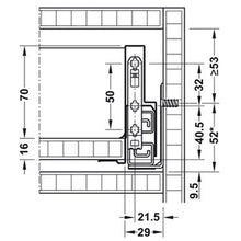 Muatkan imej ke dalam penonton Galeri, HAFELE Nova Pro Scala H90mm Drawer Set