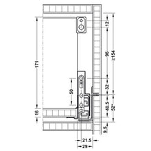 Muatkan imej ke dalam penonton Galeri, HAFELE Nova Pro Scala H90mm Rectangle Railing Drawer Set