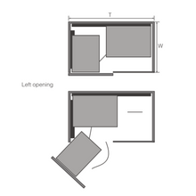 将图片加载到图库查看器,MIRAI Yoga Magic Corner Aluminium Basket With Soft Closing (Attach With Door)
