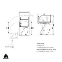 Muatkan imej ke dalam penonton Galeri, HAFELE iMove Pull Down Tray
