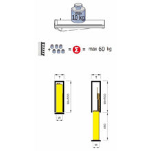 将图片加载到图库查看器,MIRAI 6 Tier Side Mounted Tall Aluminium Larder With Soft Closing