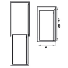 Muatkan imej ke dalam penonton Galeri, HAFELE 2 Trays Side Mount Kitchen Storage (Chrome / Anthracite)