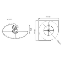 Muatkan imej ke dalam penonton Galeri, MIRAI Top Mounted Rotary Hanger Corner