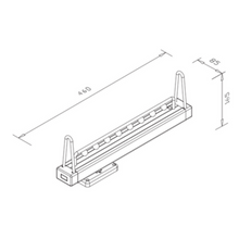 Muatkan imej ke dalam penonton Galeri, MIRAI Top Mounted Pull Out Closet Rail Hanger (Dark Grey & White)
