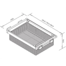 Muatkan imej ke dalam penonton Galeri, MIRAI Rattan Basket With Soft Close Slide (Dark Grey & White)