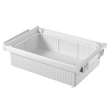 Muatkan imej ke dalam penonton Galeri, MIRAI Rattan Basket With Soft Close Slide (Dark Grey & White)
