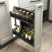 Muatkan imej ke dalam penonton Galeri, MIRAI 2 Tier Side Mounted Aluminium Basket (Attach With Door)