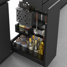 Muatkan imej ke dalam penonton Galeri, MIRAI 2 Tier Side Hang Mount Super Storage Aluminium Basket (Attach With Door)