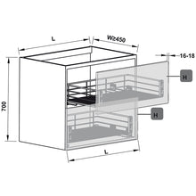 Muatkan imej ke dalam penonton Galeri, HAFELE Front Pull-Out Basket