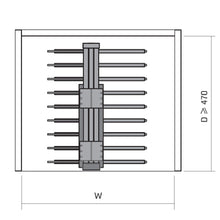 Muatkan imej ke dalam penonton Galeri, MIRAI Top Mounted Pan Rack With V Shape (Mocha & Dark Grey)