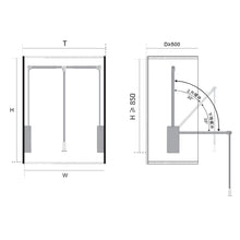Muatkan imej ke dalam penonton Galeri, MIRAI Wardrobe Lift (Mocha & Grey)