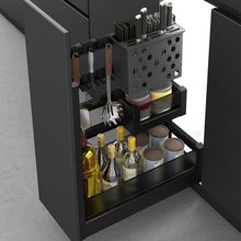 Muatkan imej ke dalam penonton Galeri, MIRAI 2 Tier Side Hang Mount Super Storage Aluminium Basket (Attach With Door)