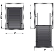 Muatkan imej ke dalam penonton Galeri, HAFELE Front Pull-Out Basket